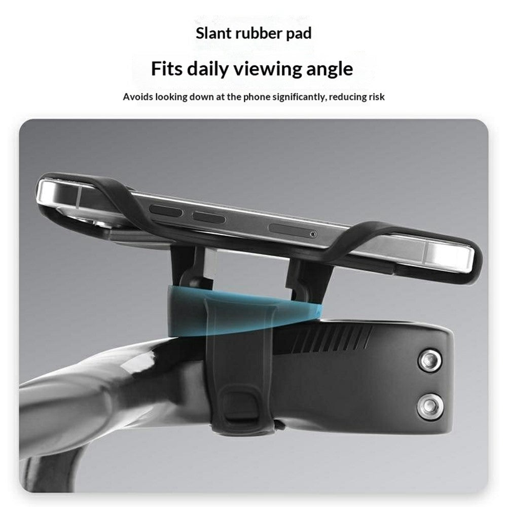 WEST BIKING YP0715097 Silicone Bike Phone Mount Anti-Slip Shockproof Cell Phone Holder Compatible with 4.5-6.7 inch Screen for Bicycle