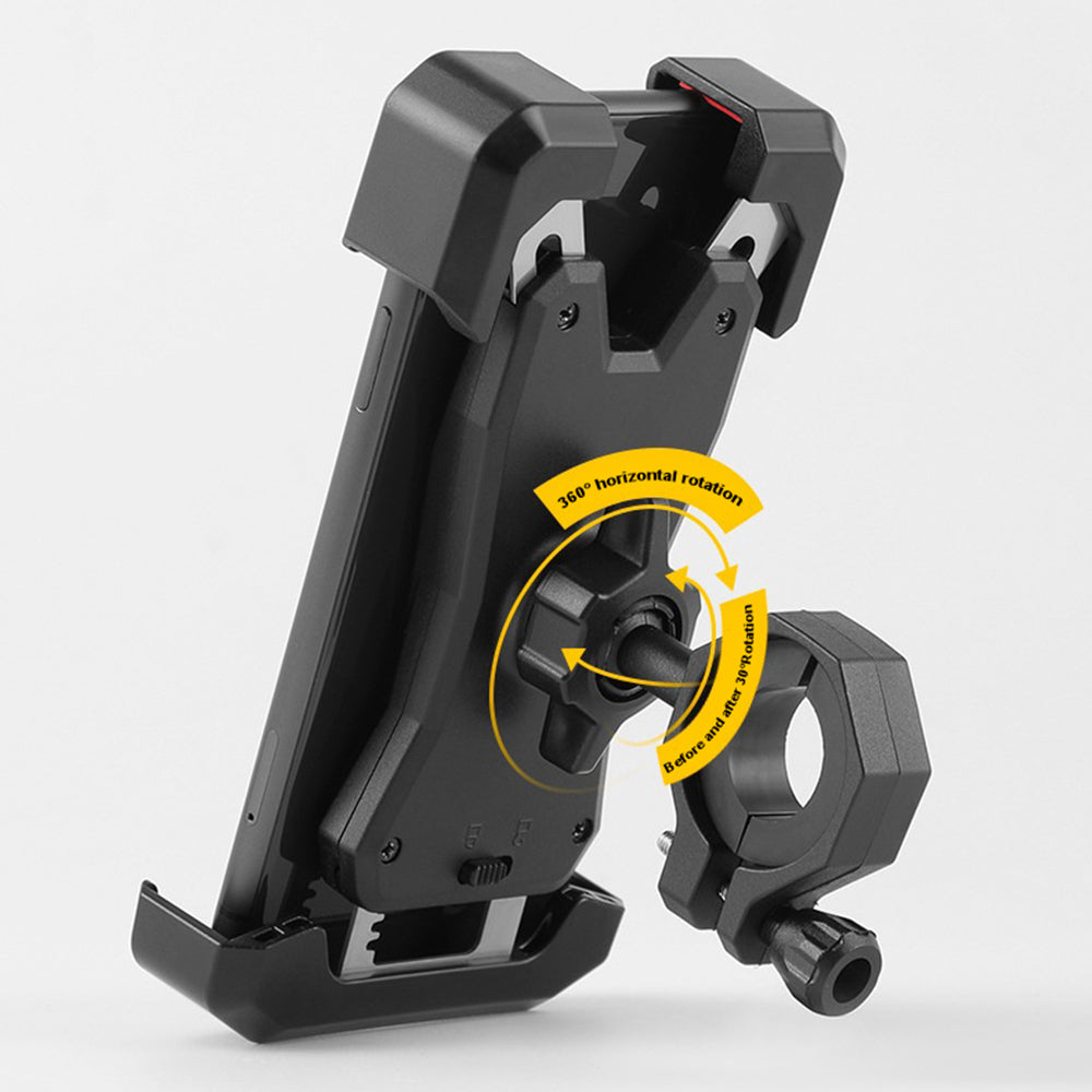 BENGGUO BG-1115 Anti-Shake Cellphone Holder 360 Degree Rotating Phone Mount for Bicycle/Motorcycle/E-Bike