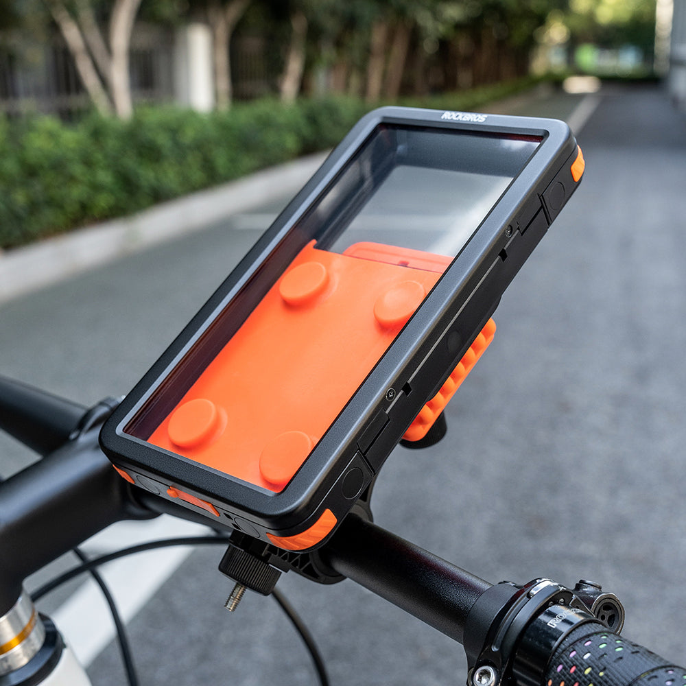 ROCKBROS Bike Electric Motorcycle Phone Mount Waterproof Silicone Magnetic Shockproof Phone Holder