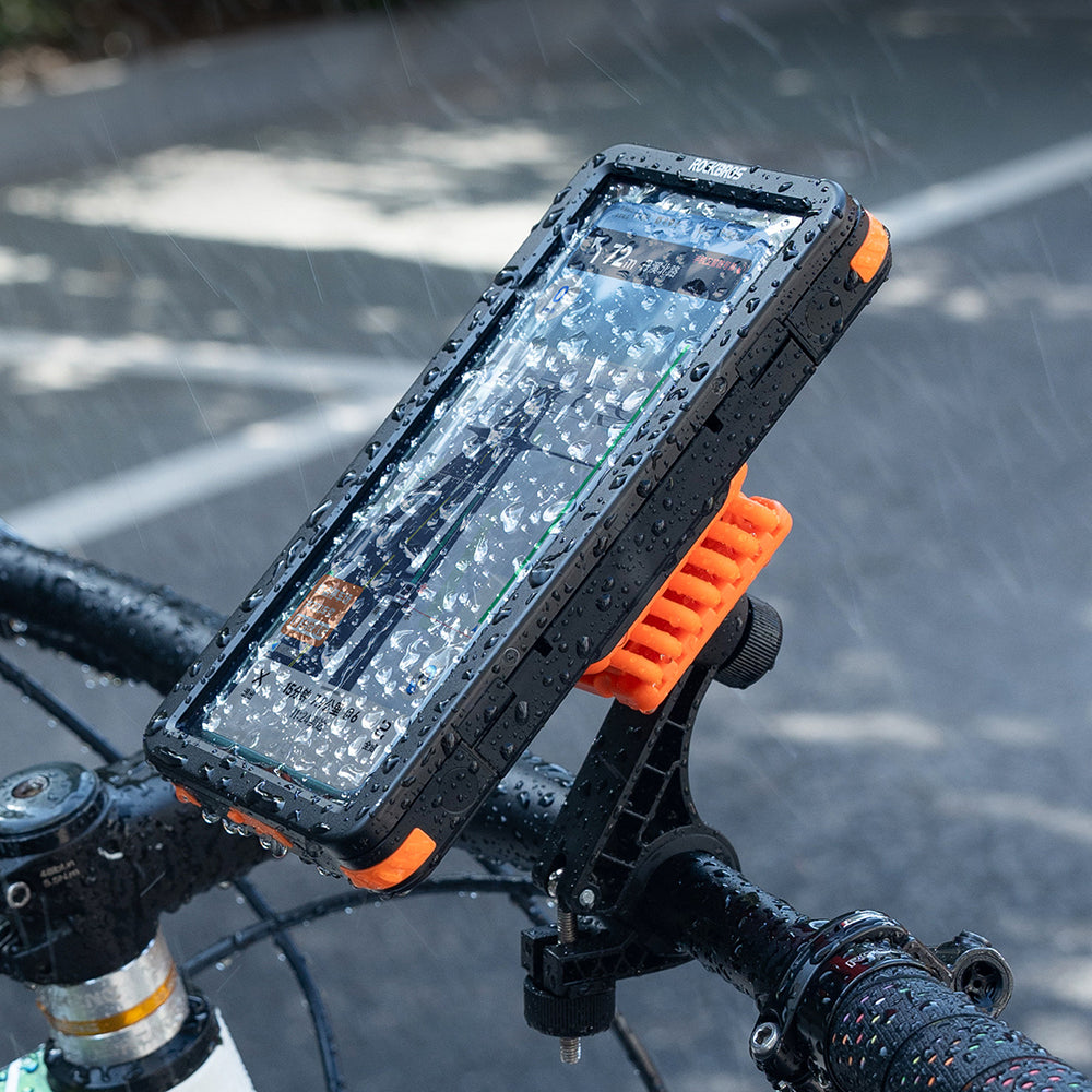 ROCKBROS Bike Electric Motorcycle Phone Mount Waterproof Silicone Magnetic Shockproof Phone Holder