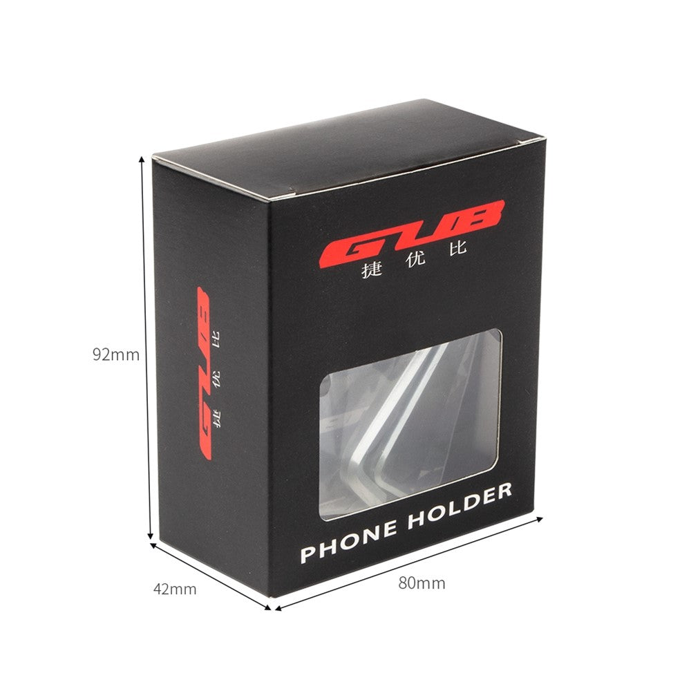 GUB G-93 Aluminum Alloy Handlebar Phone Holder Four Claws Clip Bicycle Phone Stand Support 270-Degree Rotating Cycling Accessories (Screw Mounted)