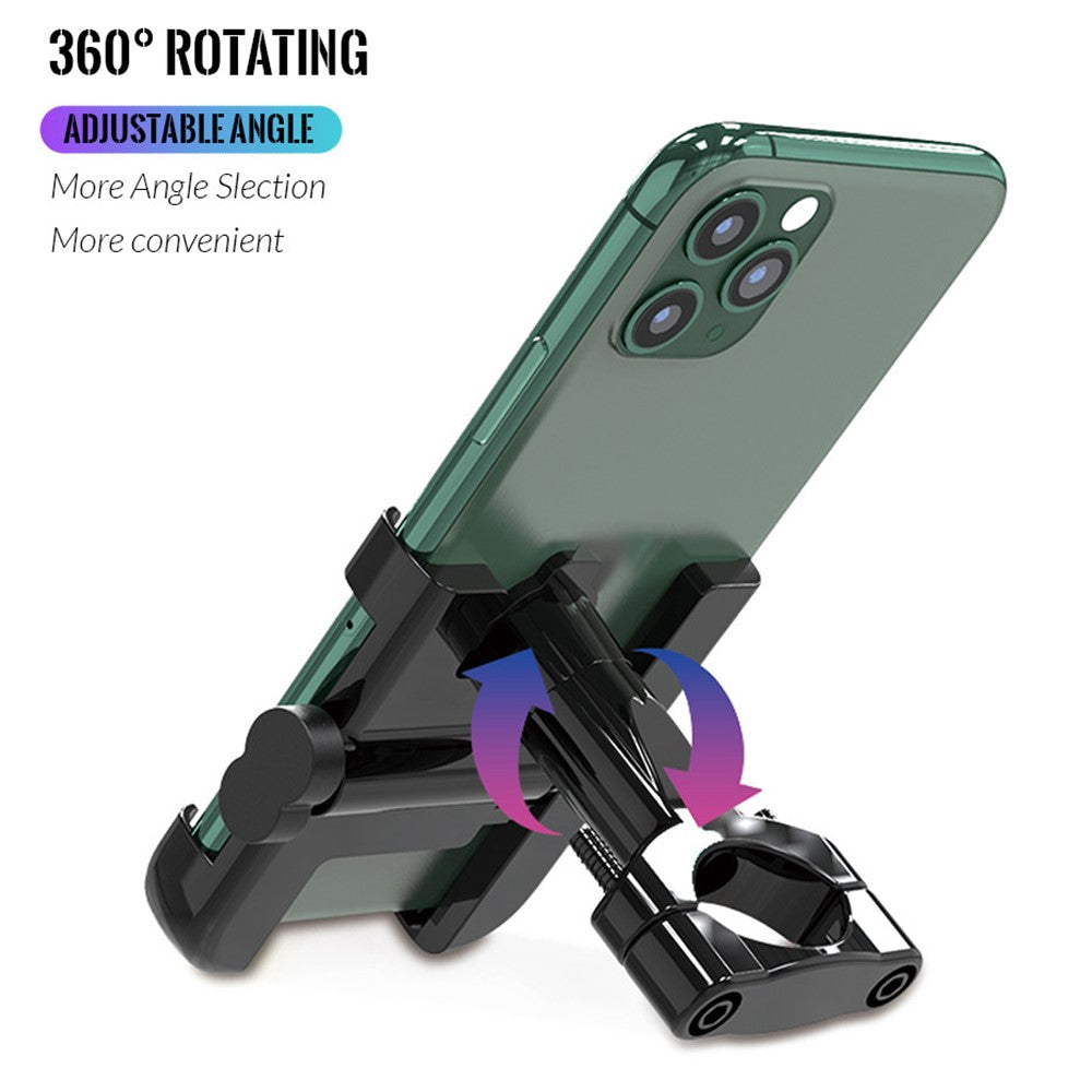 C1 Aluminum Alloy Bike Phone Holder Rotatable Bicycle Handlebar Mount Cellphone Bracket