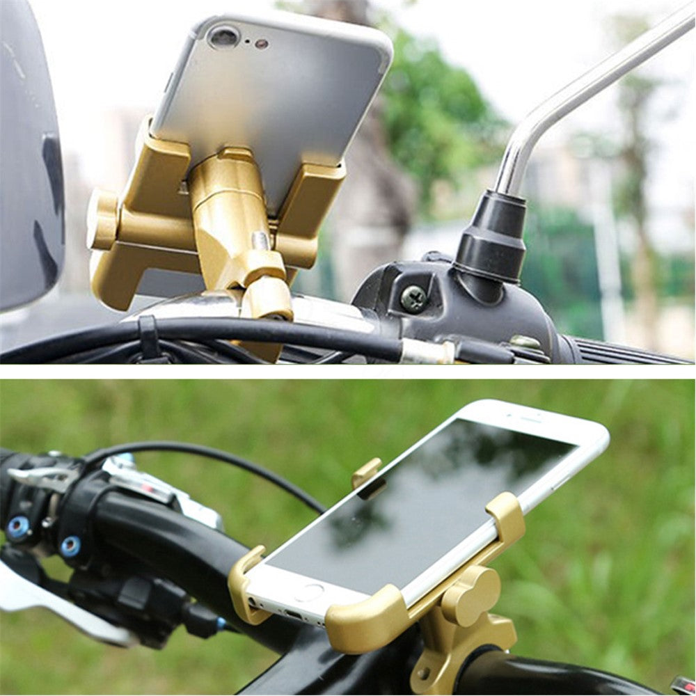 C1 Aluminum Alloy Bike Phone Holder Rotatable Bicycle Handlebar Mount Cellphone Bracket