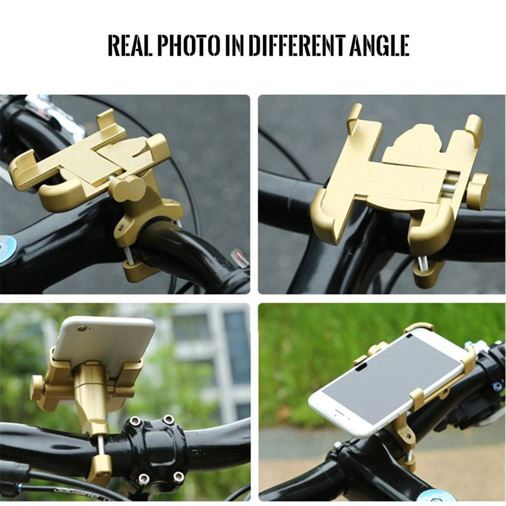 C1 Aluminum Alloy Bike Phone Holder Rotatable Bicycle Handlebar Mount Cellphone Bracket