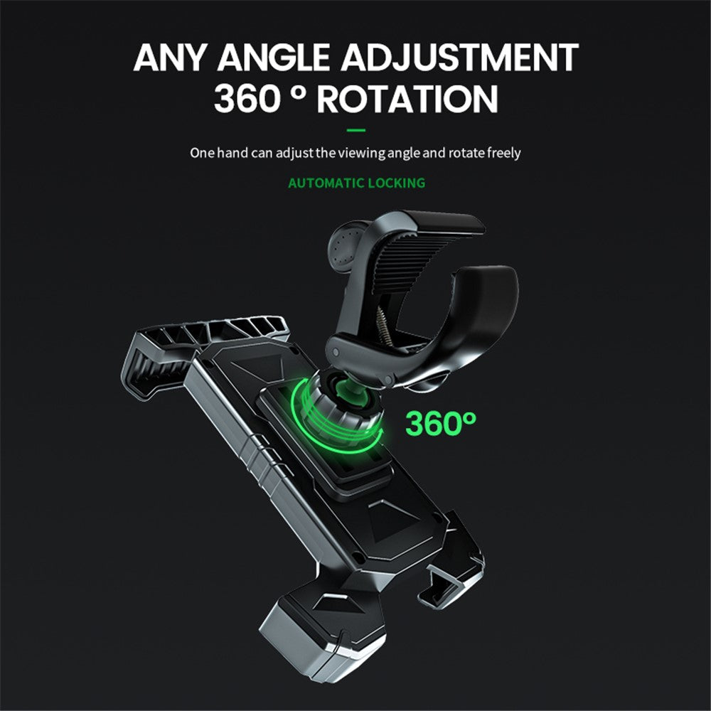 ZY-D11 Motorcycle Bike Handlebar Clip Mount Phone Holder ABS Cycling Cellphone Bracket