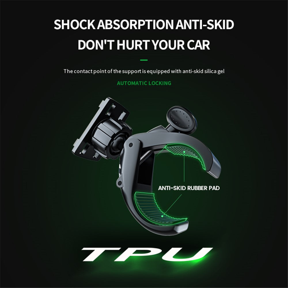 ZY-D11 Motorcycle Bike Handlebar Clip Mount Phone Holder ABS Cycling Cellphone Bracket
