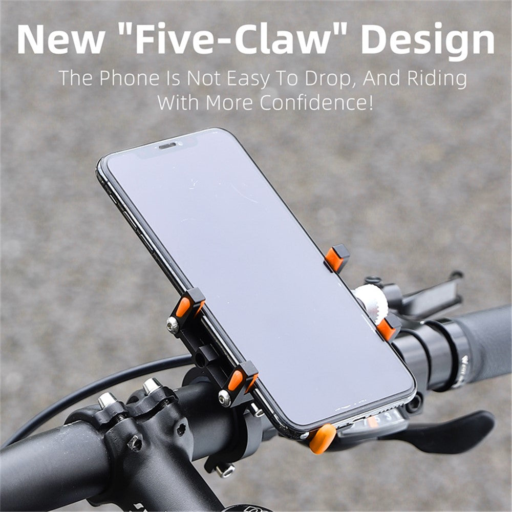 WEST BIKING YP0715066 Bike Handlebar Mount Phone Holder Aluminum Alloy Bicycle Cellphone Bracket