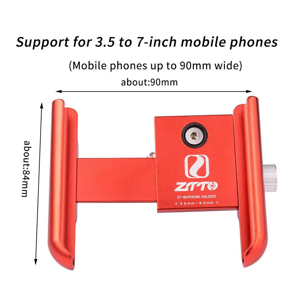 ZTTO Z82 360 Degree Adjustable Aluminum Alloy Phone Holder for Motorcycle / Road Bike / Electric Bicycle