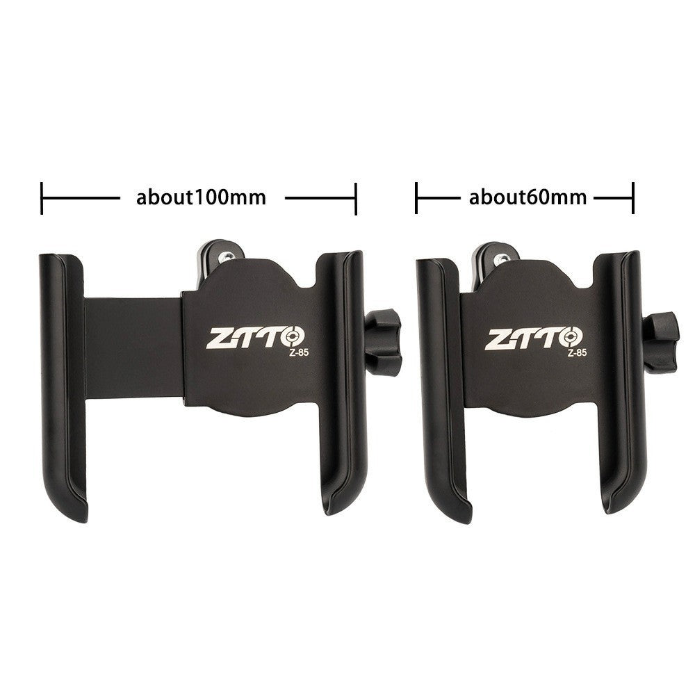 ZTTO Z85 Aluminum Alloy Bike Phone Holder Anti-Drop Fixed Phone Mount For 60-100mm Phone