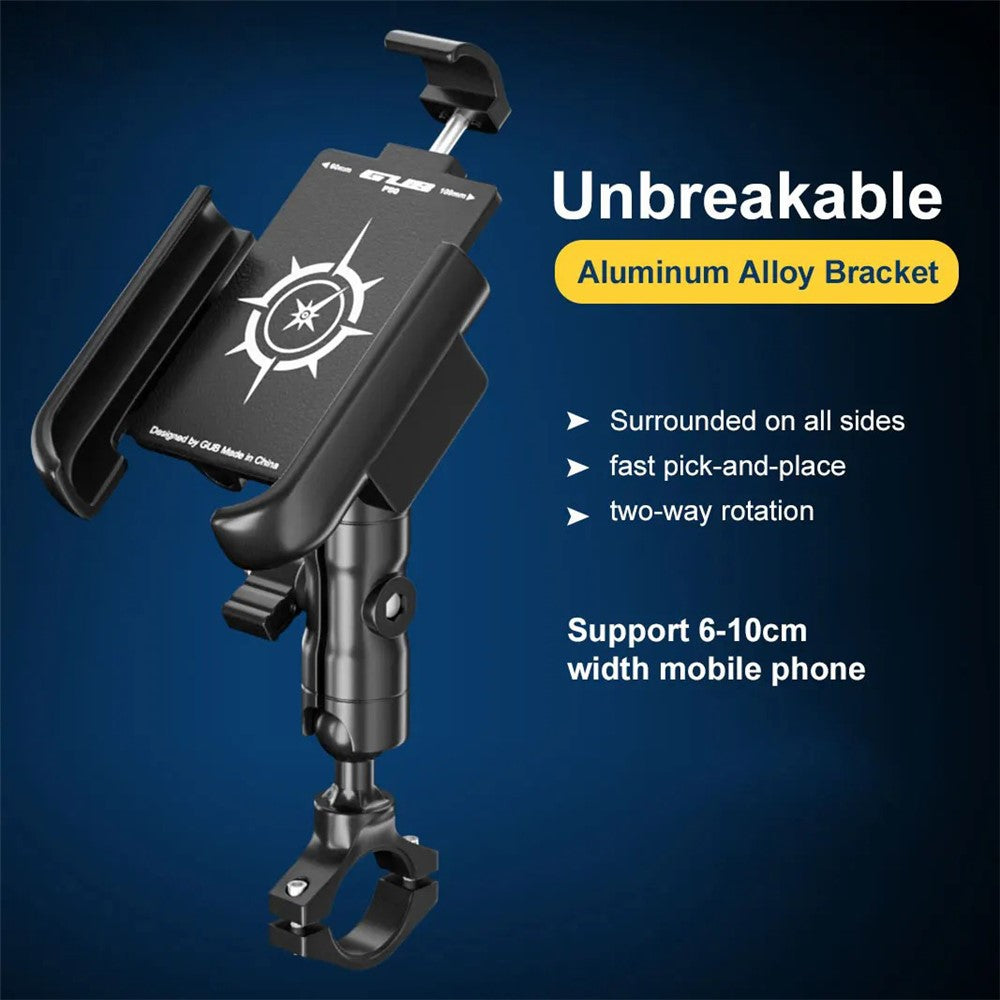 GUB P50 E-Bike Bicycle Motorcycle Cellphone Bracket Aluminum Alloy Cycling Phone Holder