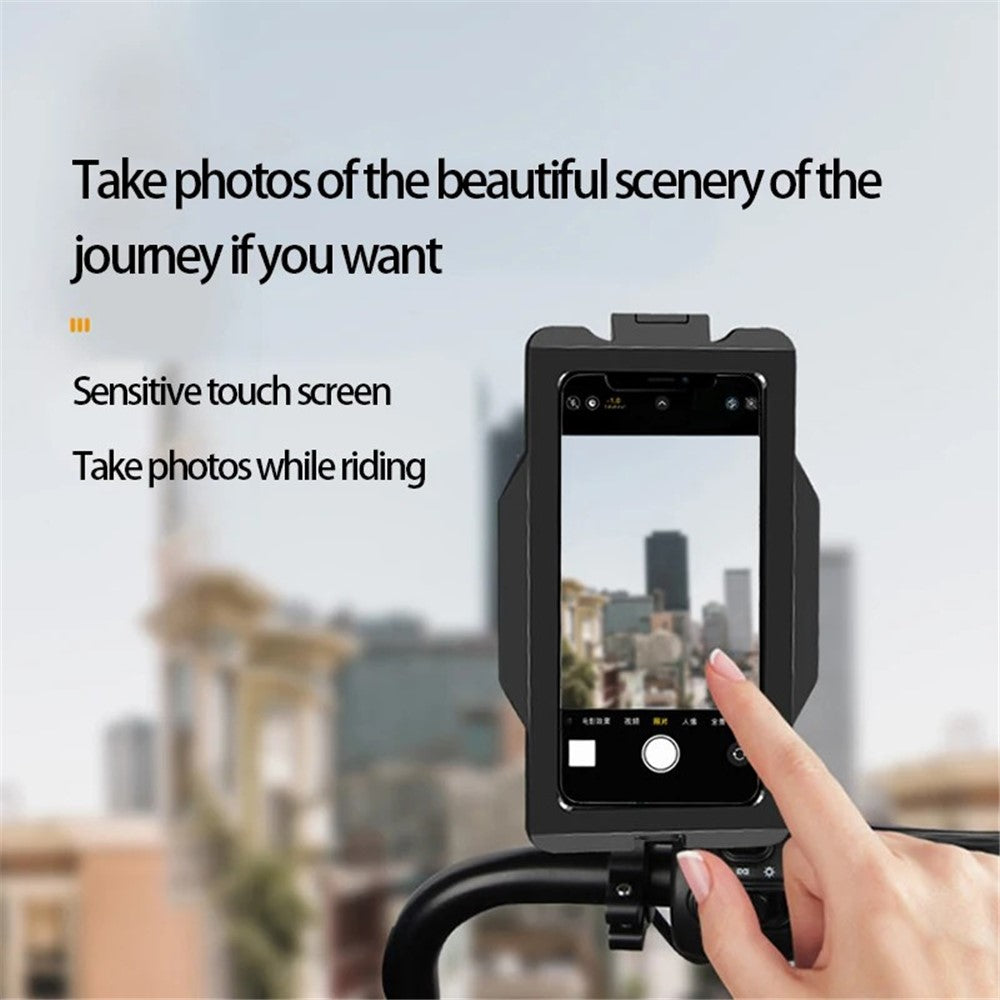 GUB PLUS 16 Fully Enclosed Rain-Proof Bicycle Touch Screen Mobile Phone Holder Bracket
