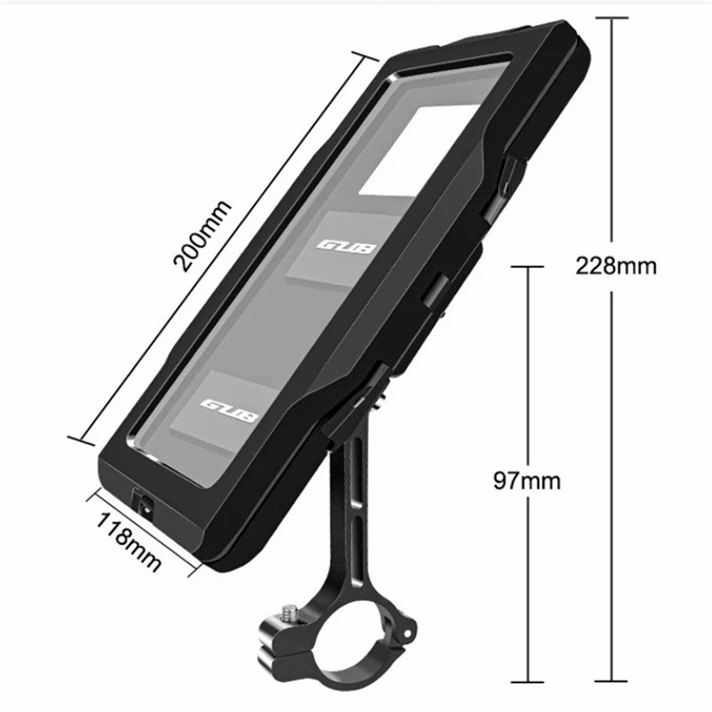 GUB PLUS 16 Fully Enclosed Rain-Proof Bicycle Touch Screen Mobile Phone Holder Bracket