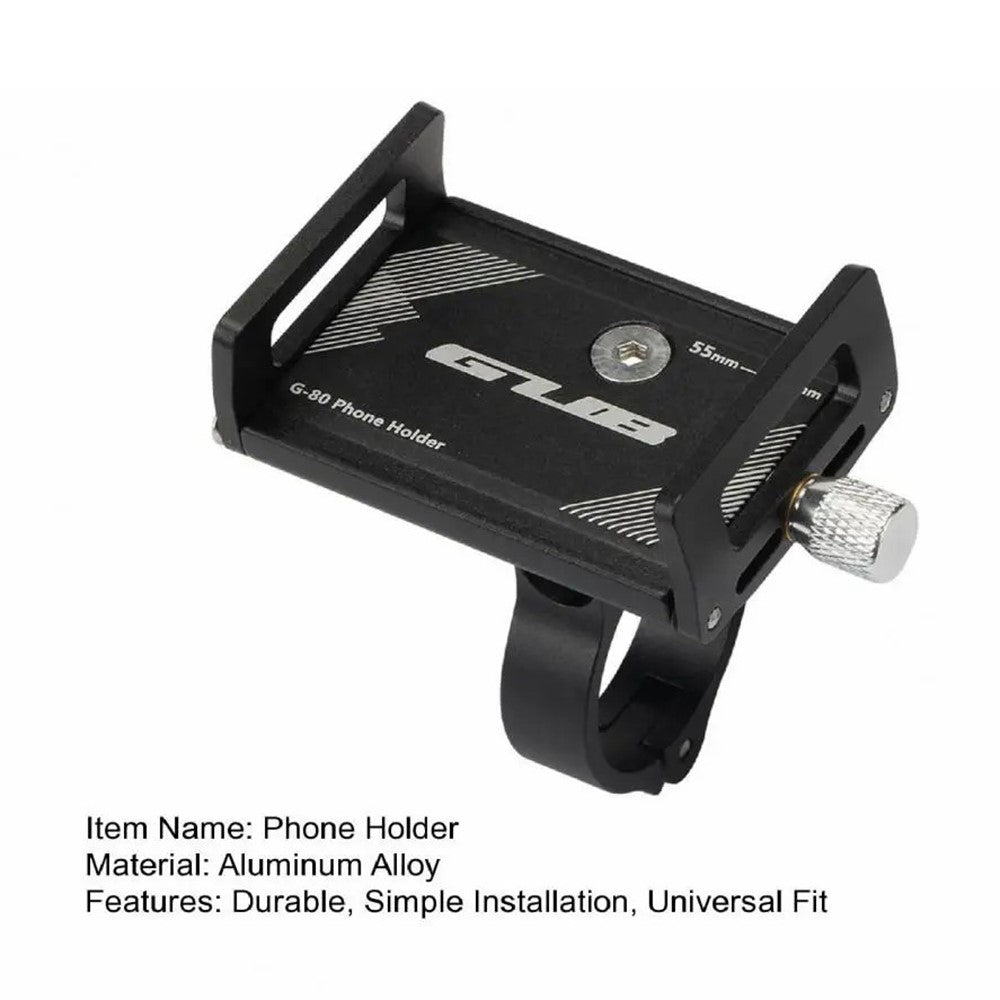 GUB G-80 Cycling Phone Holder Aluminum Alloy Cellphone Bracket for 55-100 Width Devices