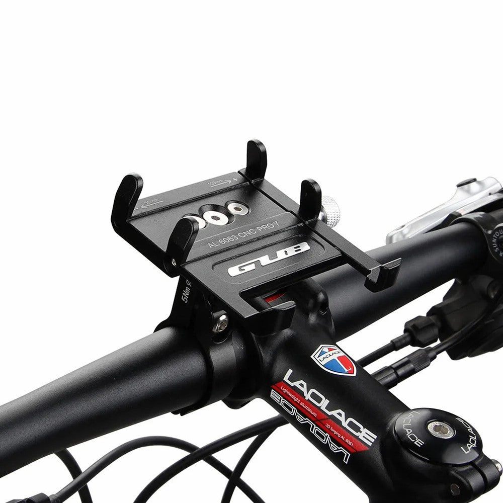 GUB PRO7 Aluminum Alloy Bicycle Handlebar Mount for 55-100mm Cell Phone Holder Bracket