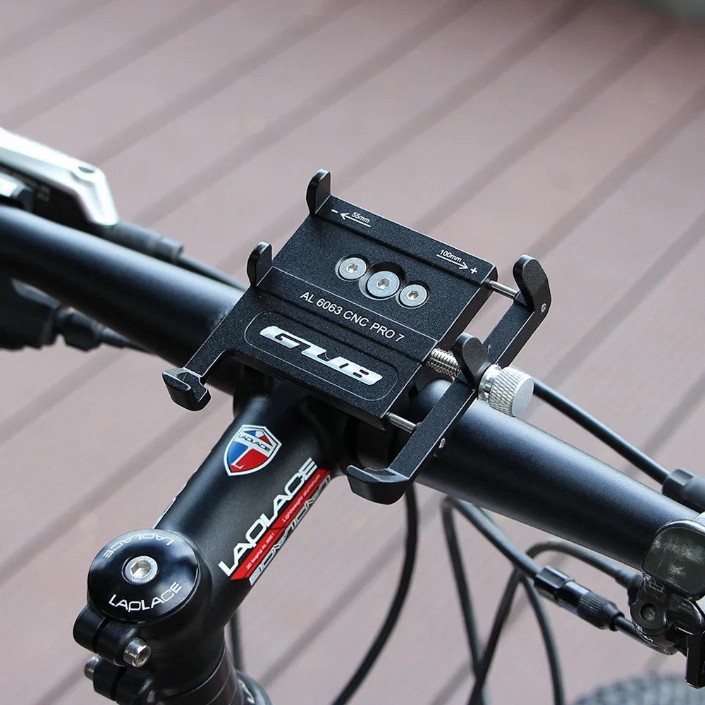 GUB PRO7 Aluminum Alloy Bicycle Handlebar Mount for 55-100mm Cell Phone Holder Bracket