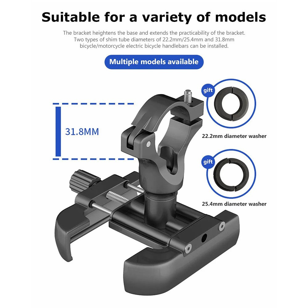 GUB P40 360 Degree Rotation Bicycle Handlebar Mount Aluminum Alloy Phone Holder Bracket