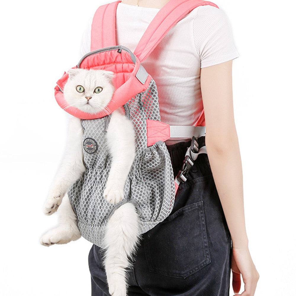 DOGLEMI PD30010 Pet Front Chest Backpack Breathable Mesh Dog Cat Shoulder Bag for Outdoor Travel