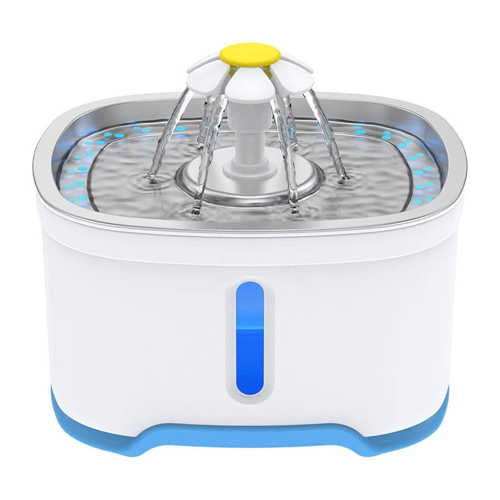 2.5L Oval Stainless Steel Pet Water Dispenser Automatic Cat Dog Water Drinking Fountain (CE / FCC / ROHS)