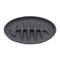 Cat Slow Feeder Bowl Fish Bone Design Preventing Choke Silicone Kitten Feeder Bowl