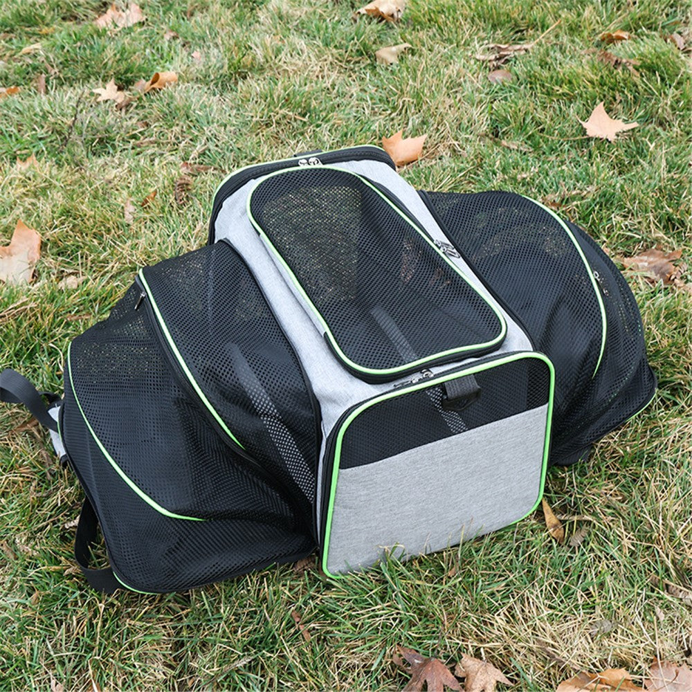 Portable Pet Carrier with Shoulder Strap Large Capacity Travel Expandable Tote Bag for Cats Dogs Gift, Size M