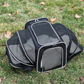 Portable Pet Carrier with Shoulder Strap Large Capacity Travel Expandable Tote Bag for Cats Dogs Gift, Size M