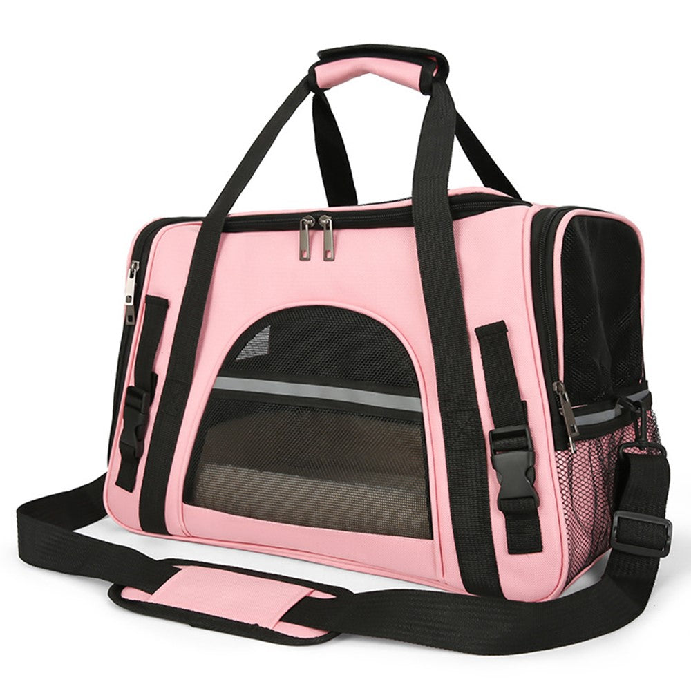 Portable Pet Carrier Shoulder Bag Breathable Oxford Cloth Travel Handbag for Cats Dogs Gift