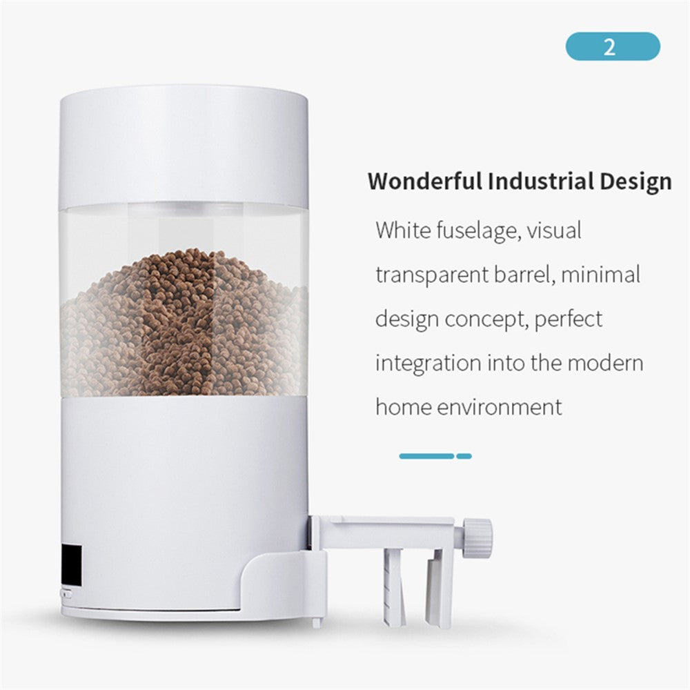 O2 Smart Fish Feeder LED Screen Digital Display Automatic Fish Feeder Fish Food Dispenser for Fish Tank