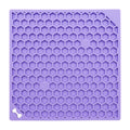 Pet Lick Mat Honeycomb Pattern Slow Feeder Anti-Choke Suction Cup Licking Pad for Dogs / Cats