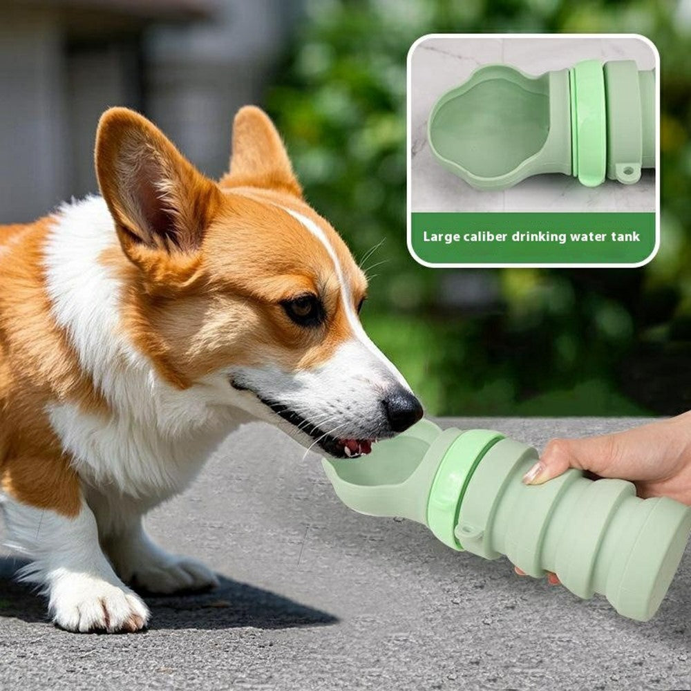 Portable Collapsible Pet Water Dispenser Gift for Outdoor Travel Silicone Pet Drinking Bowl (BPA Free, FDA / CPC / LFGB Certified)