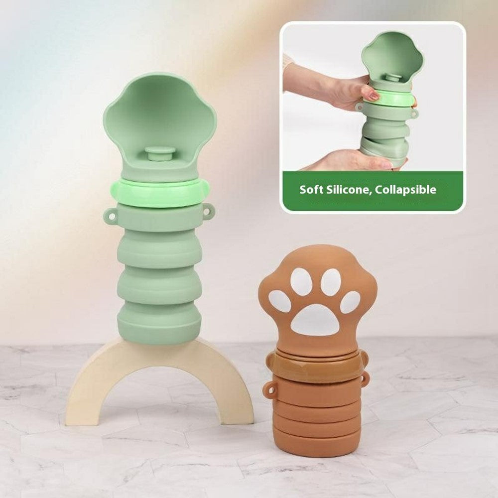 Portable Collapsible Pet Water Dispenser Gift for Outdoor Travel Silicone Pet Drinking Bowl (BPA Free, FDA / CPC / LFGB Certified)