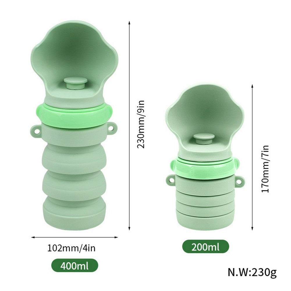 Portable Collapsible Pet Water Dispenser Gift for Outdoor Travel Silicone Pet Drinking Bowl (BPA Free, FDA / CPC / LFGB Certified)