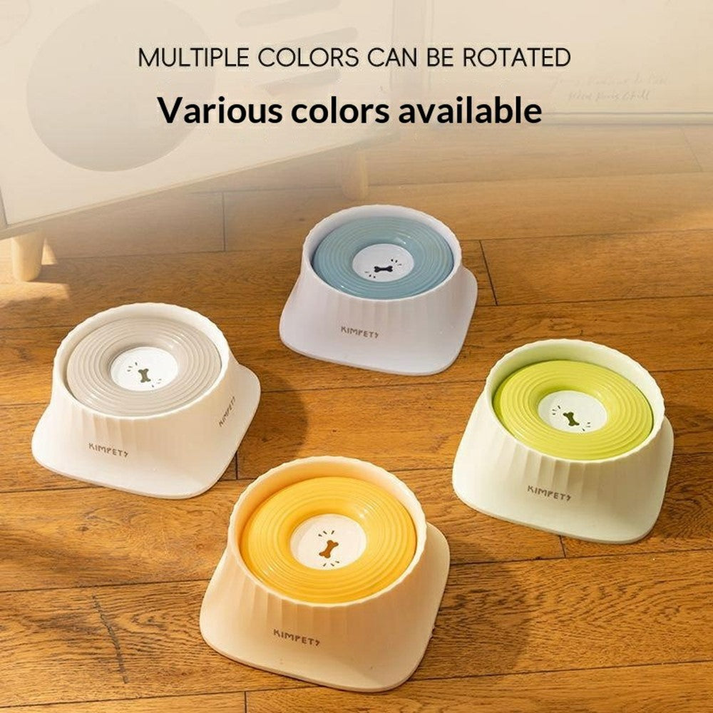 KIMPETS Pet Floating Water Bowl 1500ml Splashproof No Wet Mouth Cat Dog Feeder