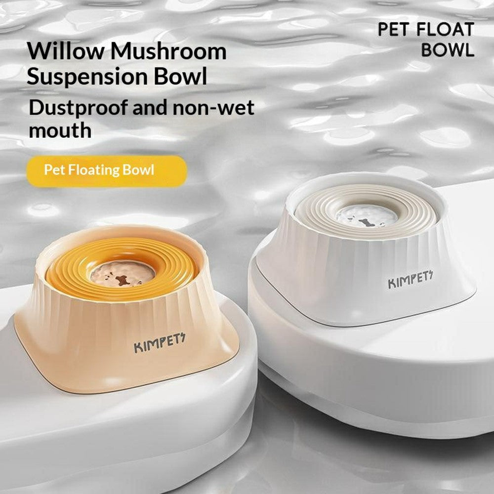 KIMPETS Pet Water Bowl 2L Floating Anti-Splash Non-Wetting Mouth Automatic Feeder for Cats Dogs
