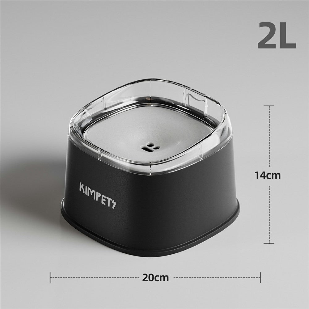 KIMPETS Pet Water Bowl 2L Floating Anti-Splash Non-Wetting Mouth Automatic Feeder for Cats Dogs