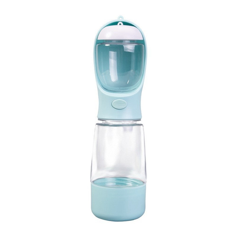 3 in 1 Pet Travel Water Bottle with Food Storage and Poop Bag Dispenser Leak-Proof Dog Cat Water Cup (BPA Free, No FDA)