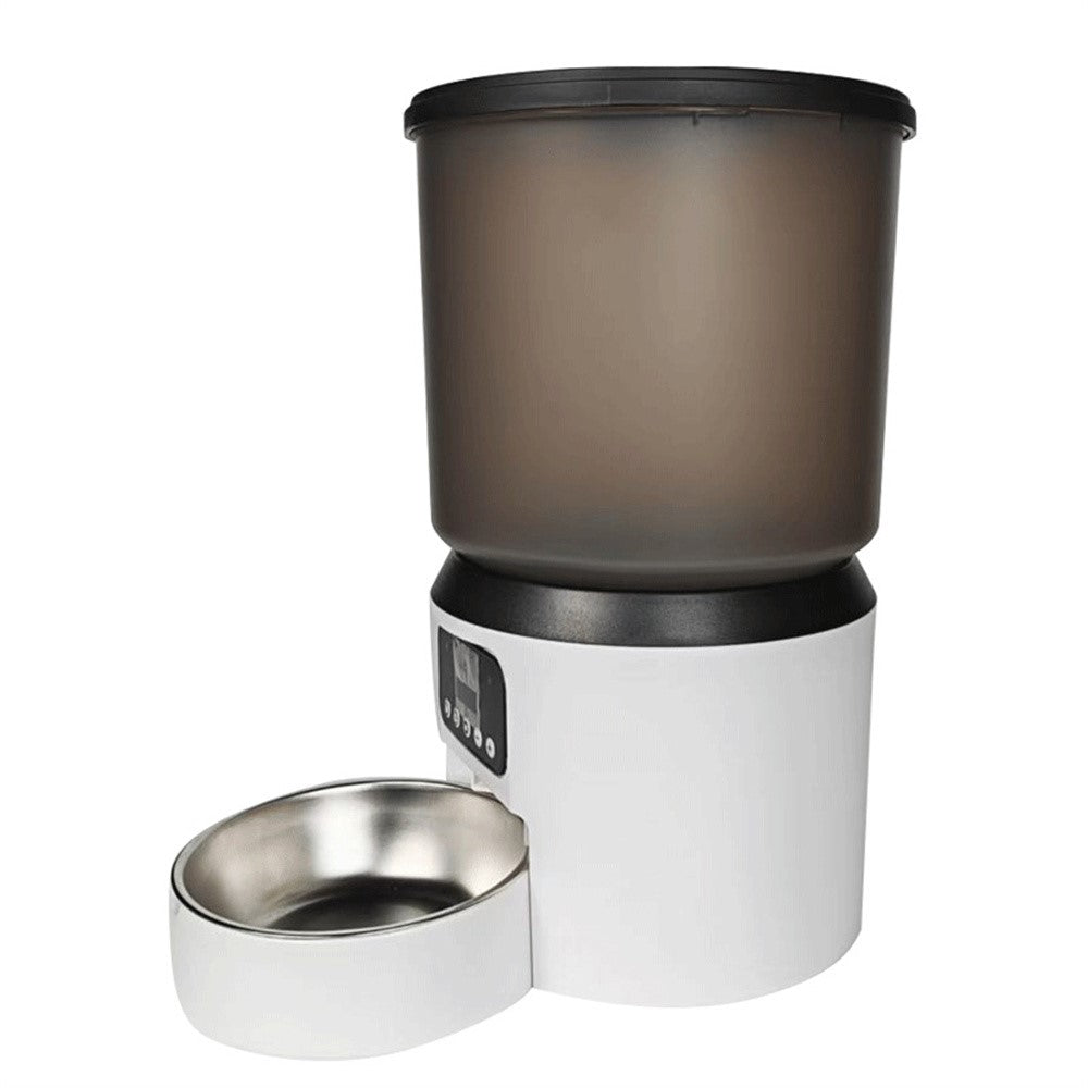 4L Automatic Pet Feeder Large Capacity Smart Cat Dog Feeder with Button Control, EU Plug (BPA Free, No FDA)