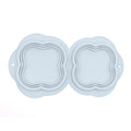 2 in 1 Silicone Collapsible Double Pet Bowl Water and Food Feeder for Travel Outdoor (BPA Free, No FDA)