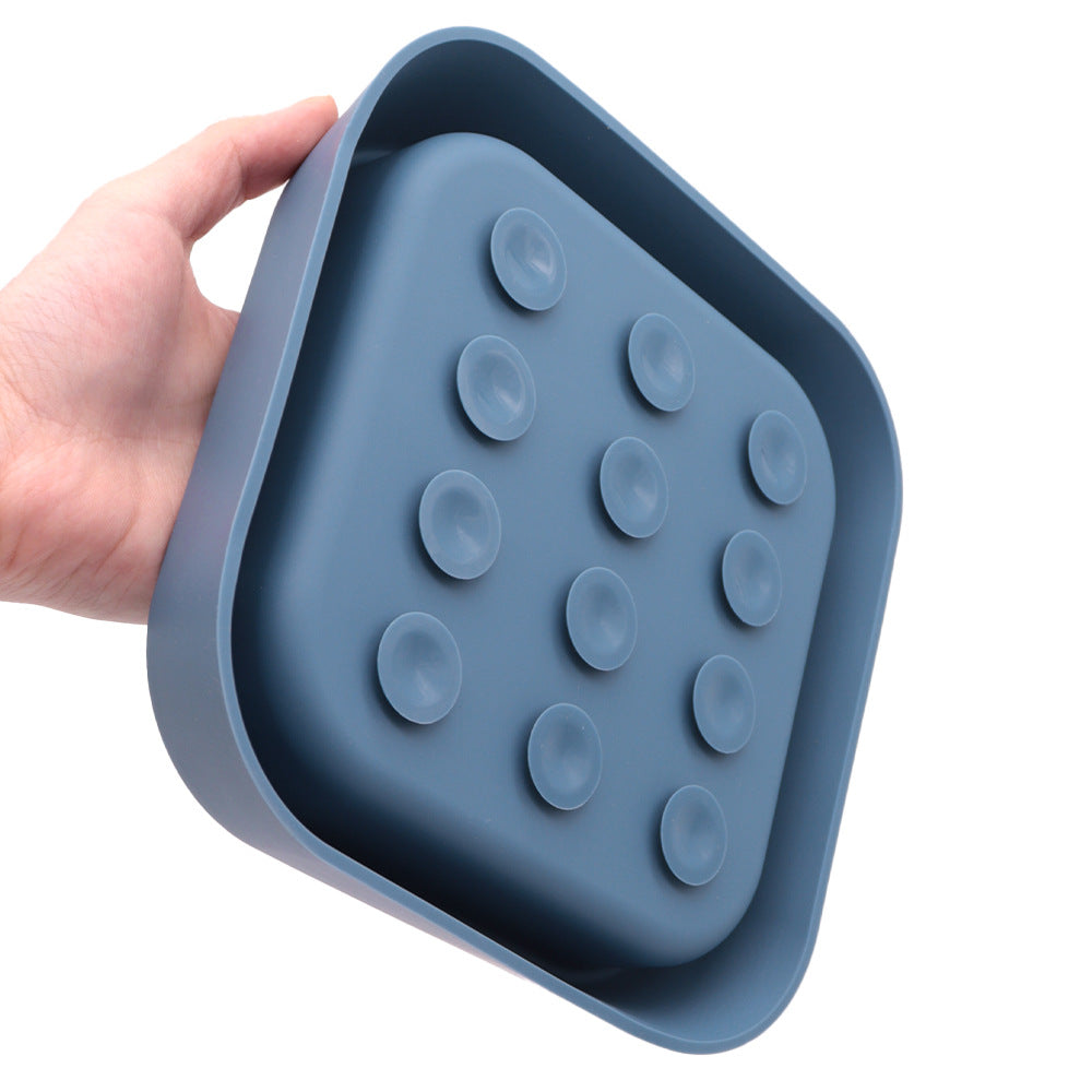 Silicone Slow Feeder Pet Bowl with Suction Cups Anti-Slip Anti-Choke Lick Mat for Dogs and Cats (BPA Free, No FDA)