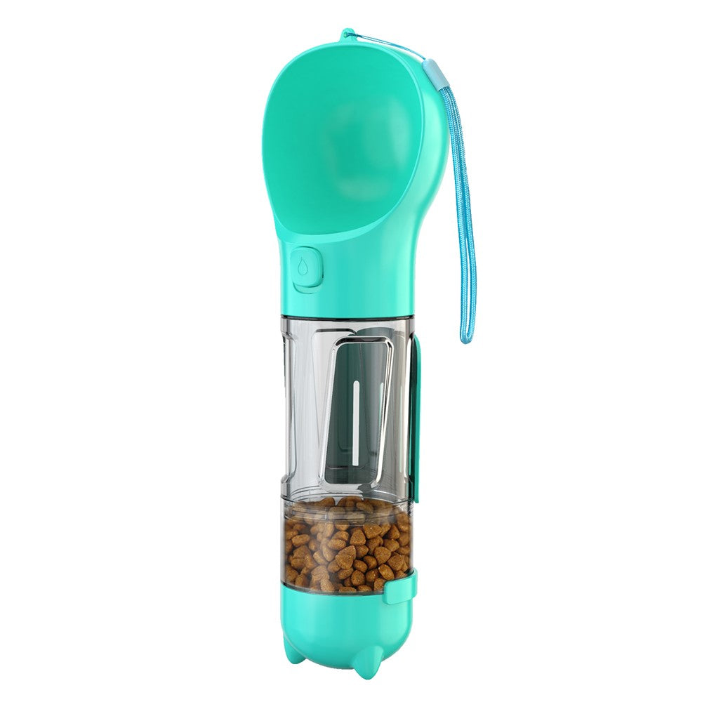 3-in-1 Dog Travel Set – 300ml Water Bottle, Food Box & Poop Bag Dispenser, BPA-Free