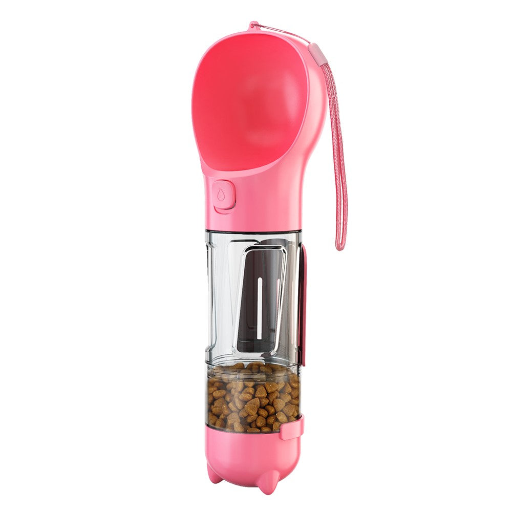 3-in-1 Dog Travel Set – 300ml Water Bottle, Food Box & Poop Bag Dispenser, BPA-Free