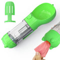SH-01 Multifunction 300ML Dog Travel Water Bottle Gift with Poop Dispenser Perfect for Walking, Hiking, On The Go and Car Rides Pets Drinking (BPA-Free, CE / CPC / FDA / ROHS Certified)