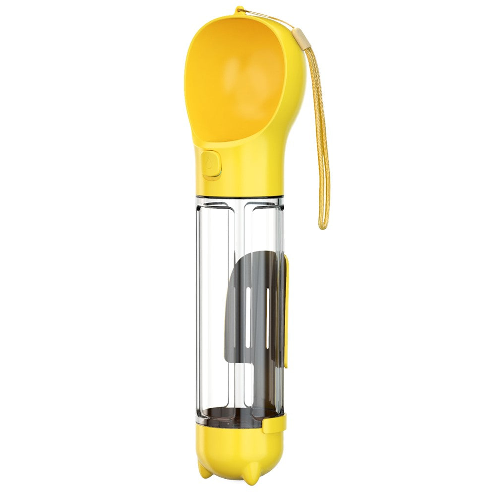2-in-1 Dog Water Bottle with Poop Bag Dispenser – 500ml, BPA-Free (SH-01)