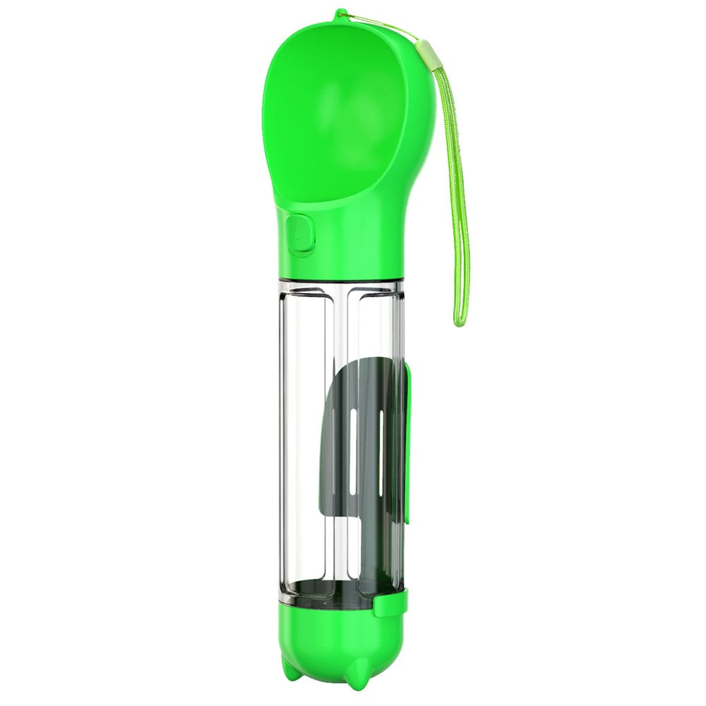 2-in-1 Dog Water Bottle with Poop Bag Dispenser – 500ml, BPA-Free (SH-01)
