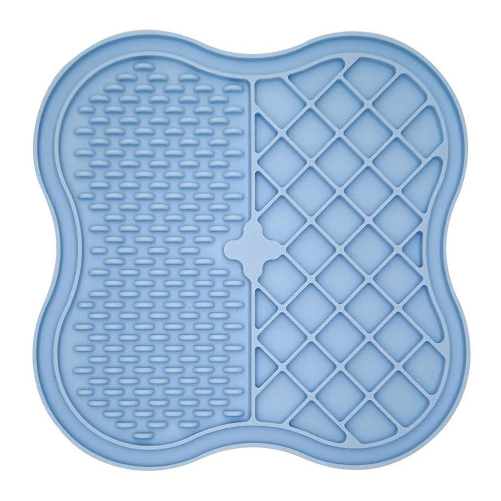 Dog Cat Food Licking Mat Silicone Suction Cup Anti Choking Pet Slow Eating Food Pad (No FDA Certification, BPA Free)