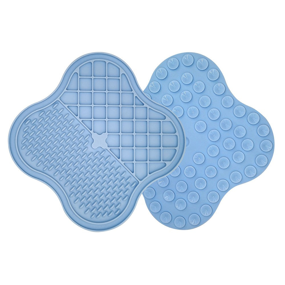 Dog Cat Food Licking Mat Silicone Suction Cup Anti Choking Pet Slow Eating Food Pad (No FDA Certification, BPA Free)