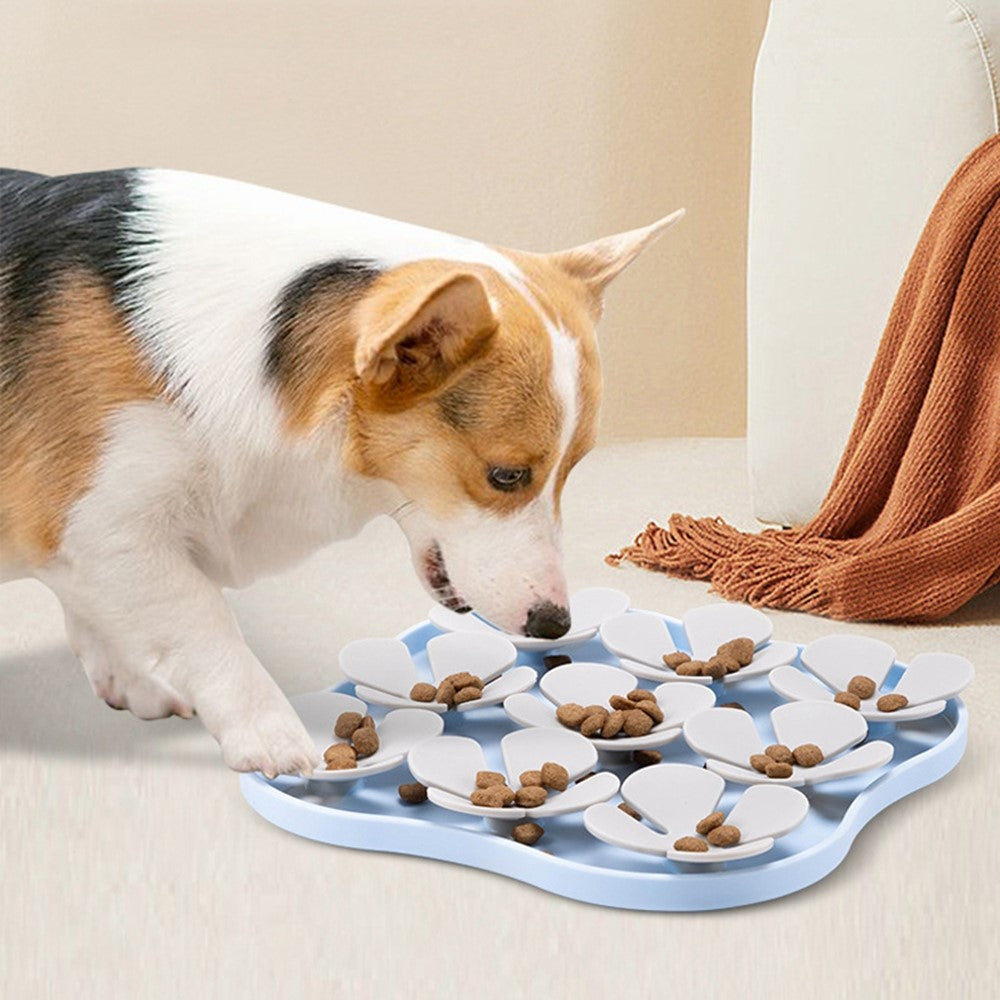 Flower Shape Silicone Cat Dog Licking Bowl Anti-Choking Food Mat Gift with Suction Cups (FDA Certified)