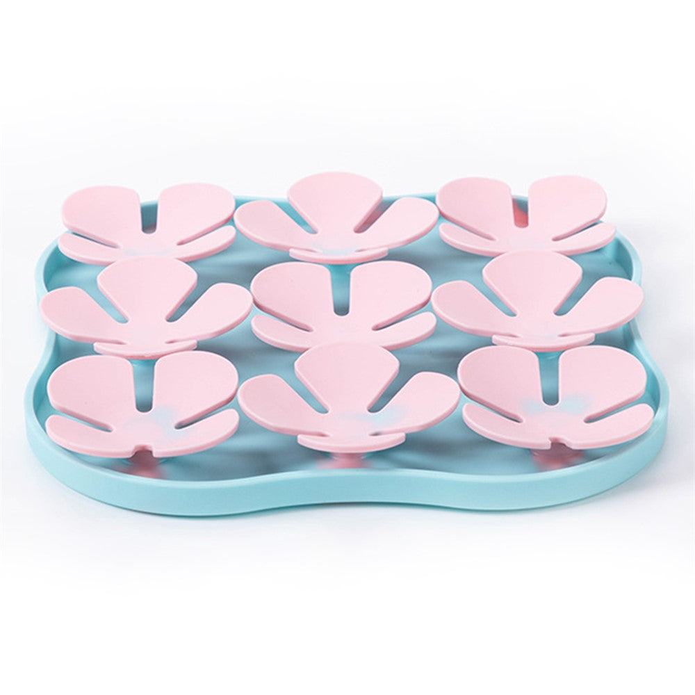 Flower Shape Silicone Cat Dog Licking Bowl Anti-Choking Food Mat Gift with Suction Cups (FDA Certified)