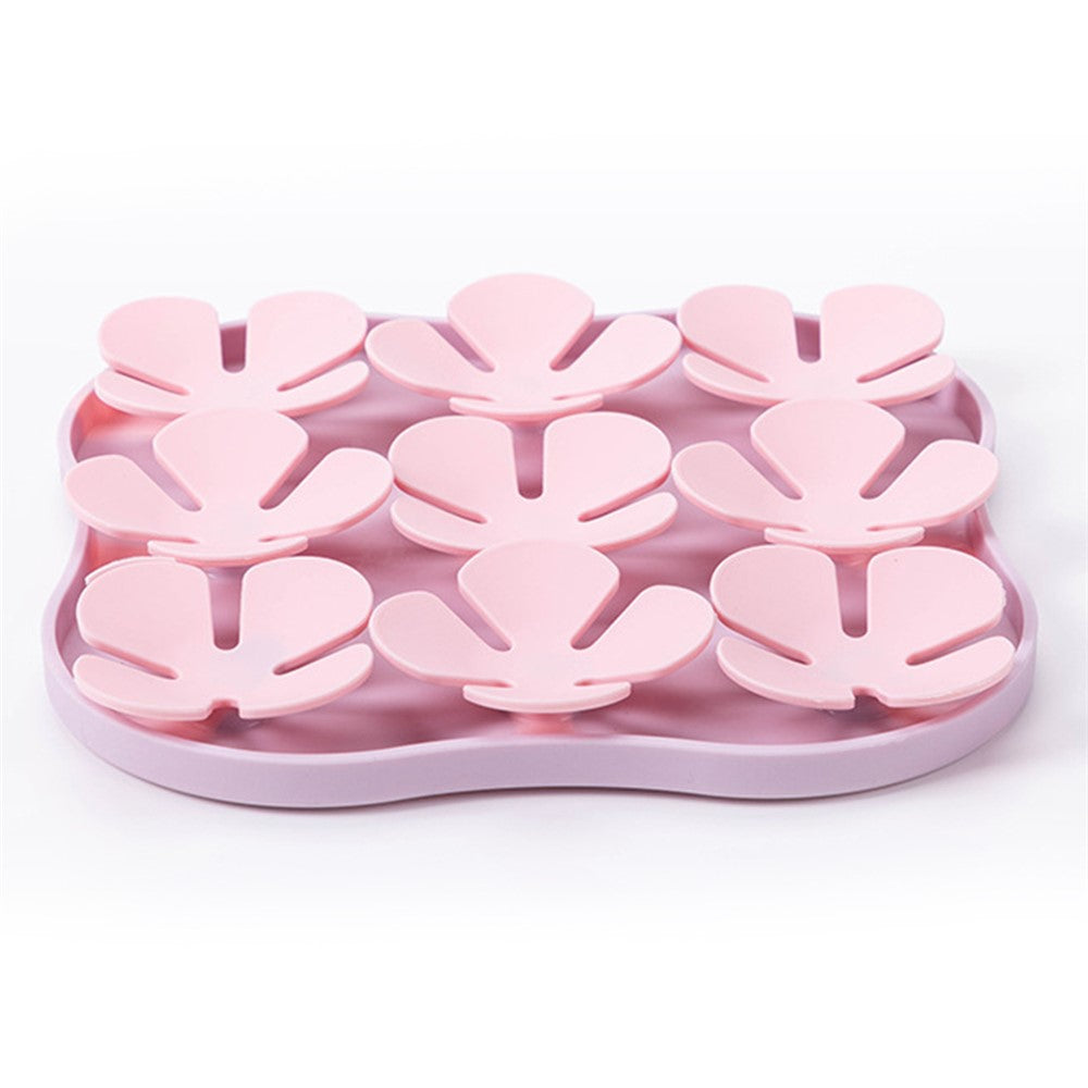 Flower Shape Silicone Cat Dog Licking Bowl Anti-Choking Food Mat Gift with Suction Cups (FDA Certified)