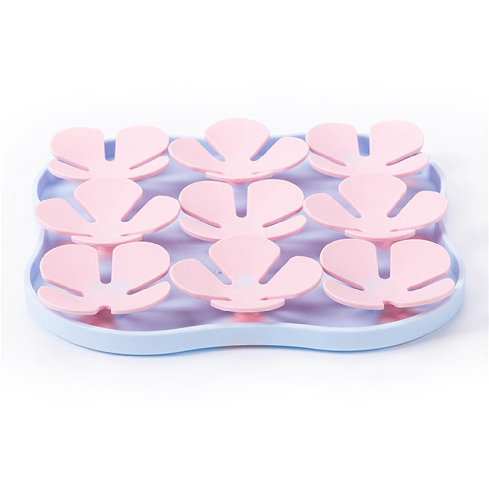 Flower Shape Silicone Cat Dog Licking Bowl Anti-Choking Food Mat Gift with Suction Cups (FDA Certified)