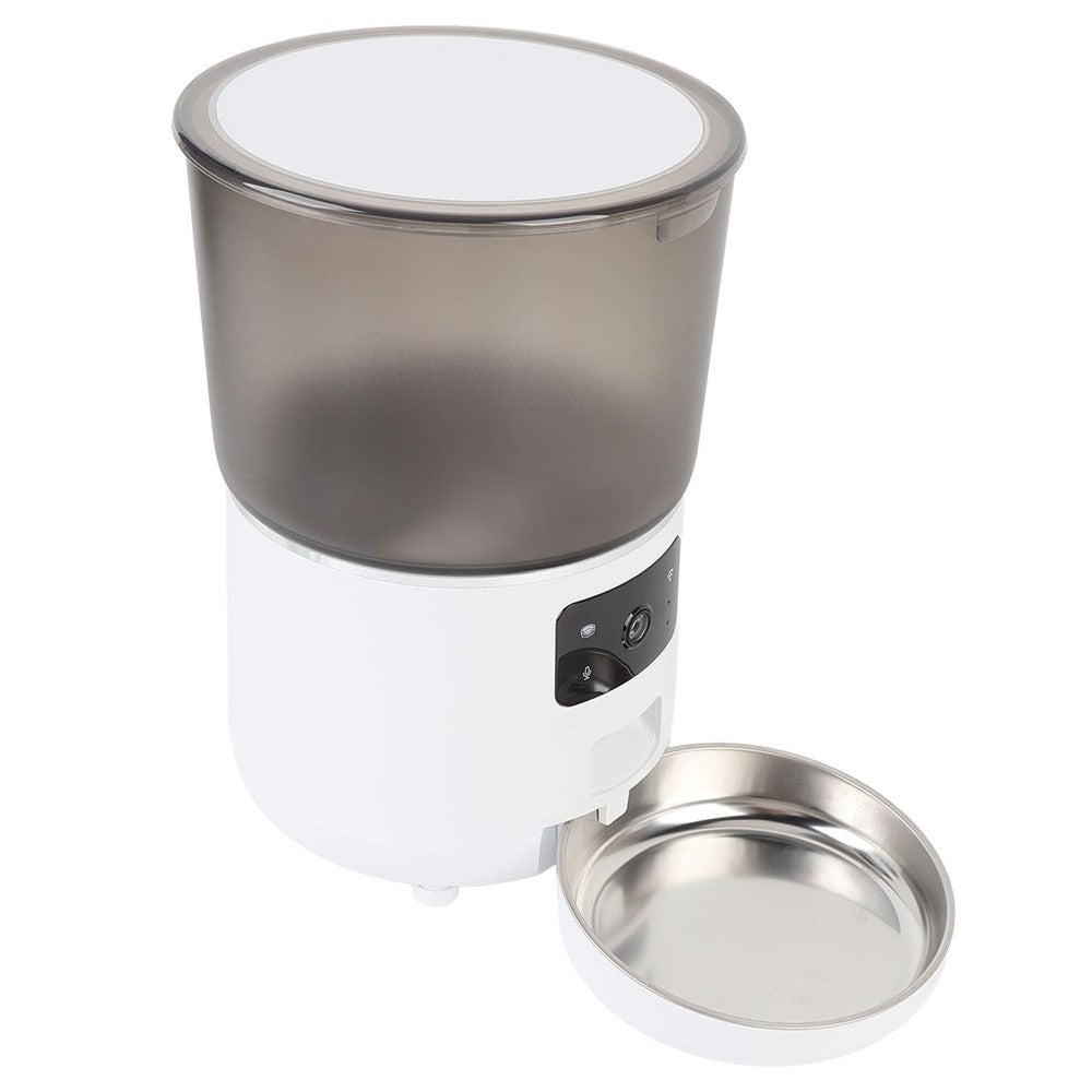 Pet Feeder 4L Automatic Food Dispenser Remote Voice Video Monitor for Cats Dogs
